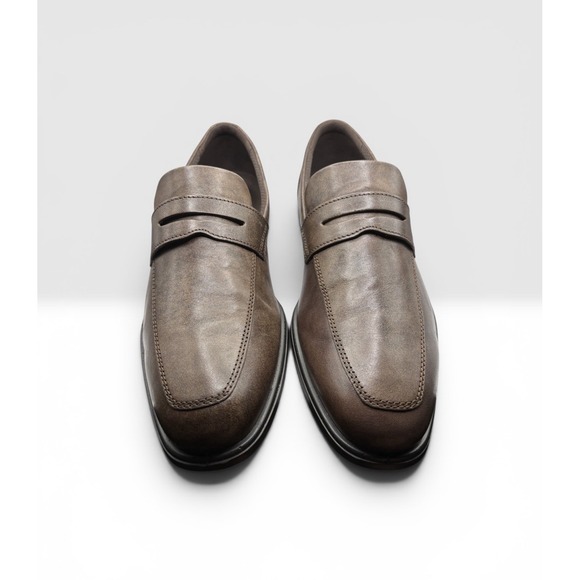 ECCO Men\'s Queenstown Brown Penny Loafer Slip On Sz EU 45 US 11-11.5 NWOB -2026 main image 5